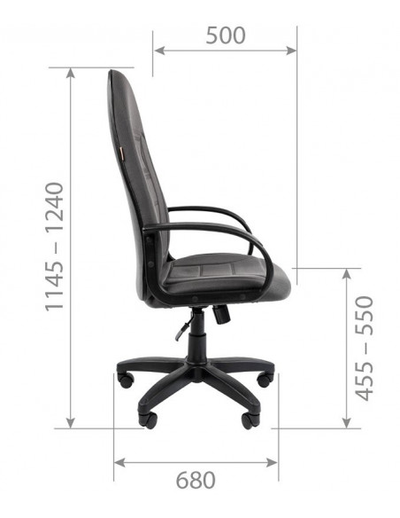 Офисное кресло CHAIRMAN 727, ткань, черный