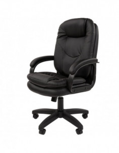 Офисное кресло CHAIRMAN 668LT NEW, экокожа, черный
