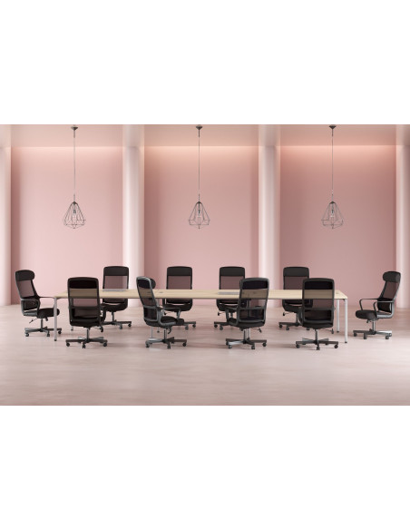 Офисное кресло CHAIRMAN 590, ткань/сетчатый акрил, черный