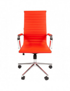 Офисное кресло CHAIRMAN 755, экокожа, красный 2