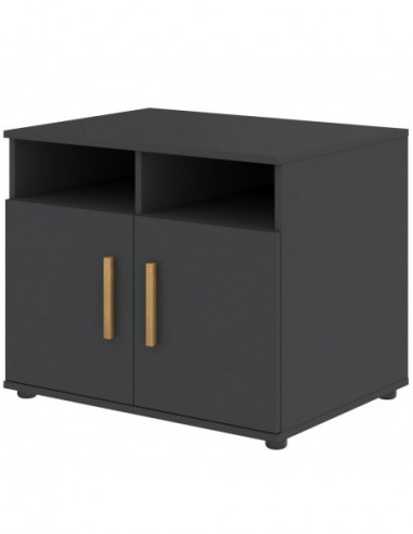 Тумба для оргтехники FORTA, 80х60, Черный...