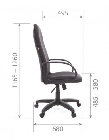 Офисное кресло CHAIRMAN 279, ткань JP, серый