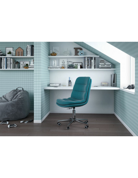 Офисное кресло CHAIRMAN HOME 115, ткань велюр, бирюза