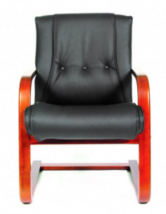 Офисное кресло CHAIRMAN 653V, натуральная кожа, черный 2