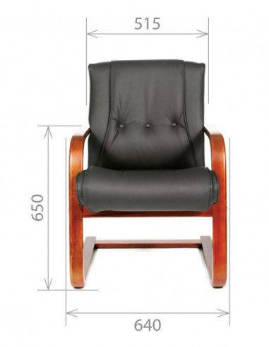 Офисное кресло CHAIRMAN 653V, натуральная кожа,...