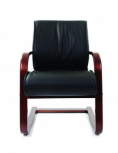 Офисное кресло CHAIRMAN 445WD, натуральная кожа, черный 2