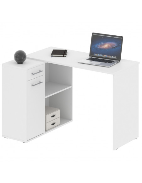 Стол компьютерный COMP CD 1350, белый, 137х50х75 см