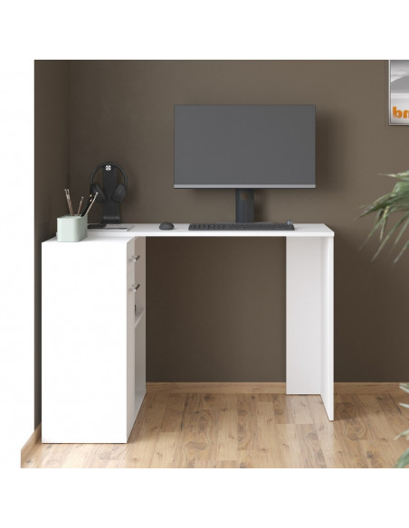 Стол компьютерный COMP CD 1350, белый, 137х50х75 см