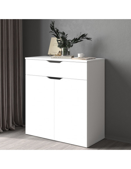 Комод COMP DW 7535, белый, 75х35х80 см