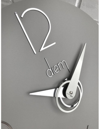 Часы настенные Diem, диаметр 40/серый