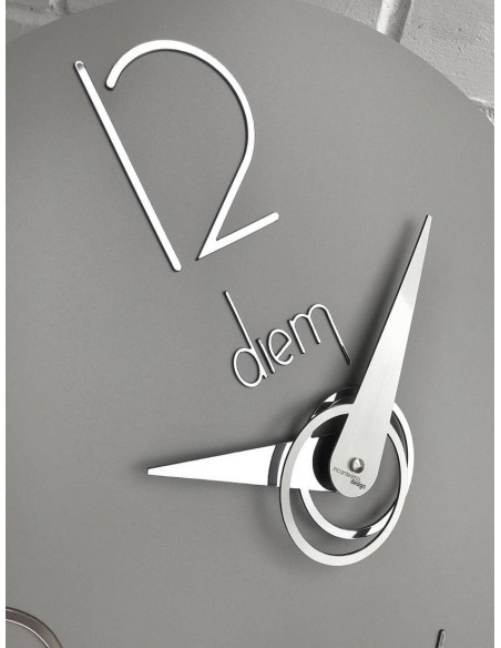 Часы настенные Diem, диаметр 40/серый