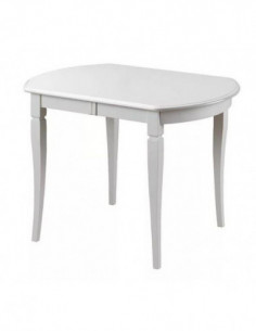 Стол обеденный MODENA раскладной 100(129)x75, ivory white