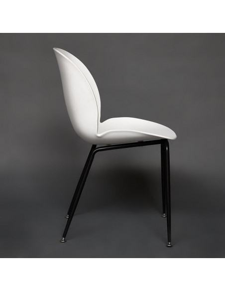 Стул Beetle Chair, металл/пластик белый