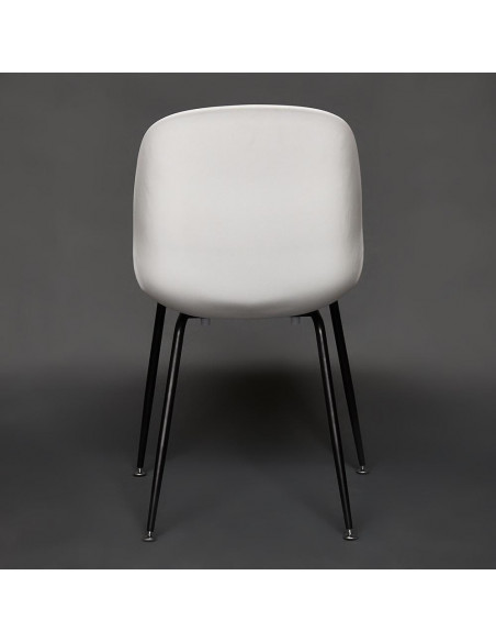 Стул Beetle Chair, металл/пластик белый