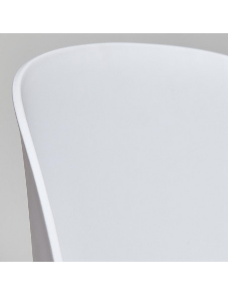 Стул Beetle Chair, металл/пластик белый
