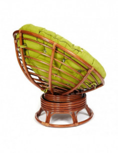 Кресло PAPASAN с подушкой, ткань флок олива/рecan 2