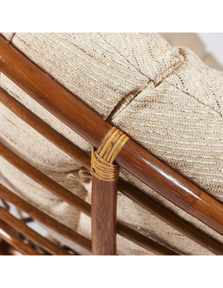 Кресло-качалка PAPASAN с подушкой, рecan