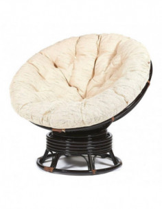 Кресло-качалка PAPASAN с подушкой, аntique brown