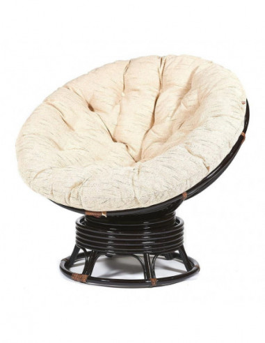 Кресло-качалка PAPASAN с подушкой, аntique brown