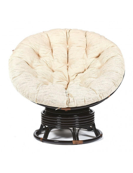 Кресло-качалка PAPASAN с подушкой, аntique brown