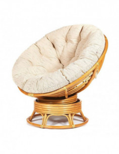 Кресло-качалка PAPASAN с подушкой, honey