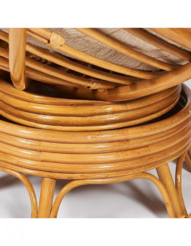 Кресло-качалка PAPASAN с подушкой, honey