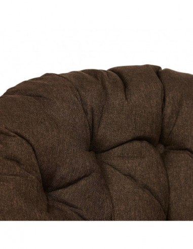 Кресло PAPASAN с подушкой, ткань коричневый/сognac