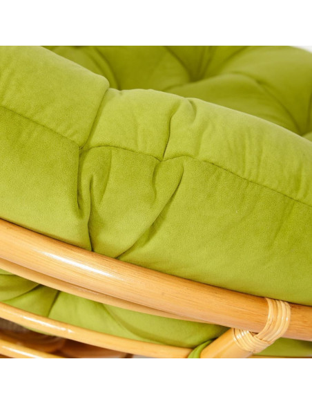Кресло PAPASAN с подушкой, ткань флок олива/ honey