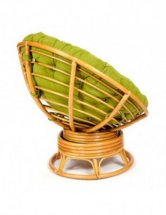 Кресло PAPASAN с подушкой, ткань флок олива/honey 2