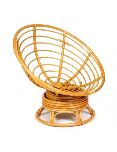 Кресло PAPASAN с подушкой, ткань флок олива/honey