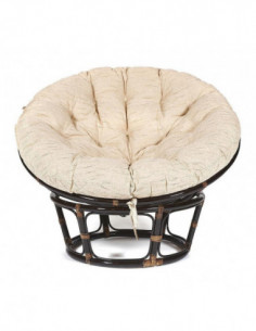 Кресло PAPASAN с подушкой, аntique brown 2