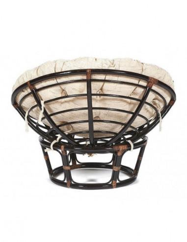 Кресло PAPASAN с подушкой, аntique brown